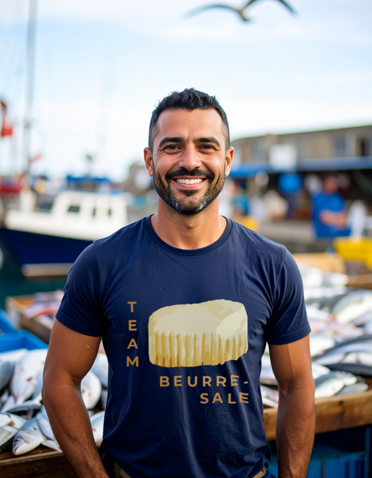 T-Shirt "Team Beurre-Salé" - Marine/Glas