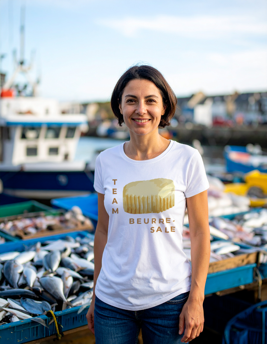 T-Shirt "Team Beurre-Salé" - Blanc/Gwenn