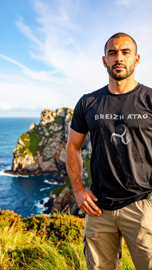 T-Shirt "Breizh Atao" - Bretagne Toujours - Noir/Du