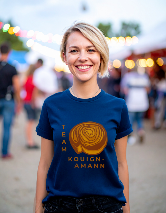 T-Shirt "Team Kouign-Amann" - Marine/Glas