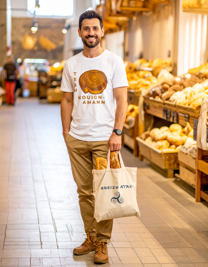 T-Shirt "Team Kouign-Amann" - Blanc/Gwenn
