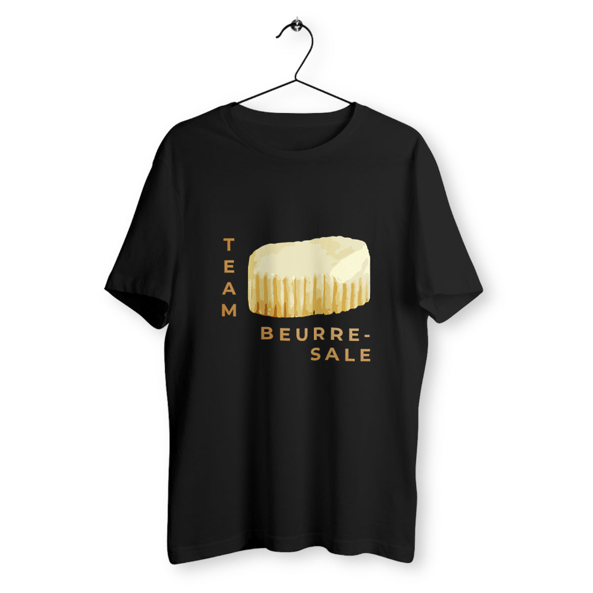 T-Shirt "Team Beurre-Salé" - Noir/Du